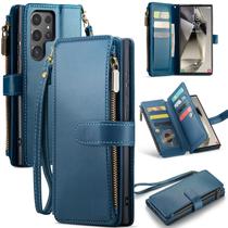 Capa tipo carteira Deekeewe Samsung Galaxy S24 Ultra 5G azul