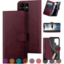 Capa tipo Carteira DuckSky para Samsung Galaxy S24 Ultra - Vermelho Vinho