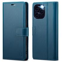 Capa tipo carteira FLIPALM compatível com iPhone 16 Pro 6.3 azul Capa tipo carteira FLIPALM compatível com iPhone 16 Pro 6.3 azul