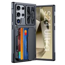 Capa tipo carteira GooseBox Galaxy S24 Ultra Bloco RFID de 6,8" preta Capa tipo carteira GooseBox Galaxy S24 Ultra Bloco RFID de 6,8" preta