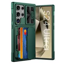 Capa tipo carteira GooseBox Samsung Galaxy S24 Ultra 6,8" verde escuro