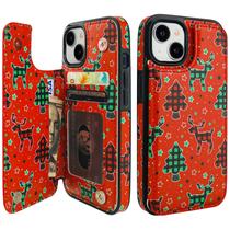 Capa tipo carteira HAOPINSH para iPhone 13/14 6.1 com suporte para cartão