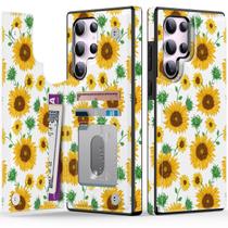 Capa tipo Carteira LETO para Samsung Galaxy S25 Ultra 6.8" - Girassóis Capa tipo Carteira LETO para Samsung Galaxy S25 Ultra 6.8" - Girassóis