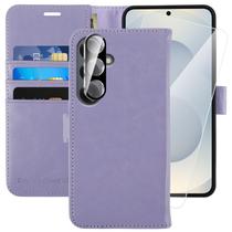 Capa tipo carteira MONASAY Samsung Galaxy S25 5G com protetor de tela Capa tipo carteira MONASAY Samsung Galaxy S25 5G com protetor de tela