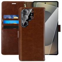 Capa tipo carteira MONASAY Samsung Galaxy S25 Ultra 6.9" com protetor