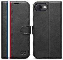 Capa tipo carteira OCASE compatível com iPhone 16e 6.1" 2025 cinza