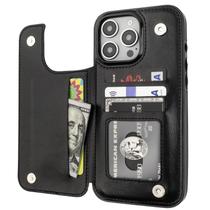 Capa tipo carteira Onetop compatível com iPhone 16 Pro Max preta