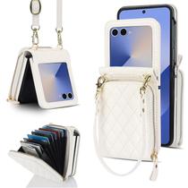 Capa tipo carteira Sivnhu para Samsung Galaxy Z Flip 7 com suporte para cartão