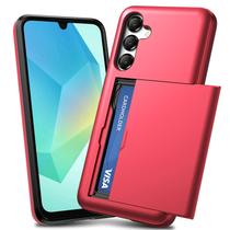 Capa tipo carteira TOPAUX para Samsung Galaxy A16/A17 5G vermelha