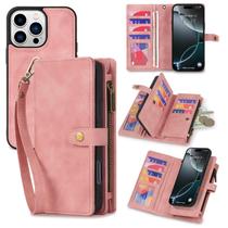 Capa tipo carteira TwoHead compatível com iPhone 16 Pro Max rosa Capa tipo carteira TwoHead compatível com iPhone 16 Pro Max rosa