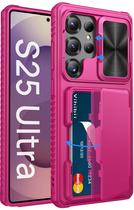 Capa tipo Carteira Vihibii para Samsung Galaxy S25 Ultra - Rosa Pink