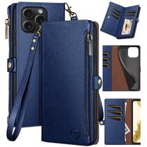 Capa tipo carteira XCasebar para iPhone 16 Pro Max 6.9 azul