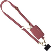 Capa Tiracolo com Cordão para Celular Save the Girls - Cor Deep Cream Rose