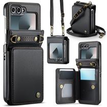 Capa Tiracolo Vinich para Samsung Galaxy Z Flip 6 - Preta