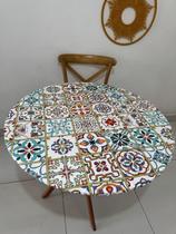 Capa, toalha de mesa TÉRMICA e IMPERMEÁVEL, redonda com elástico.