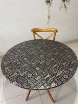 Capa, toalha de mesa TÉRMICA e IMPERMEÁVEL, redonda com elástico.