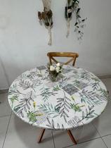 Capa, toalha de mesa TÉRMICA e IMPERMEÁVEL, redonda com elástico.