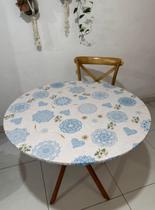 Capa, toalha de mesa TÉRMICA e IMPERMEÁVEL, redonda com elástico.
