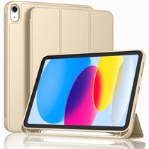 Capa ToaPoia para iPad A16 11" 2025 com Suporte para Apple Pencil Champagne