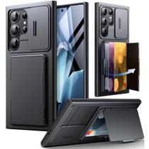 Capa TONGATE Galaxy S24 Ultra, carteira de 6,8", suporte, RFID