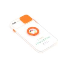 Capa TPU com e Suporte Anel IPhone 7plus -8 Plus (laranja