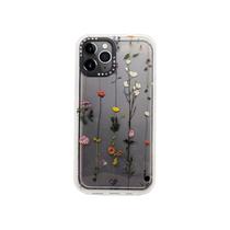 Capa TPU frame para iPhone 13-Flores minimalistas