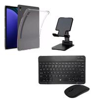 Capa Tpu + Mouse E Teclado+ Suporte Para Galaxy Tab S9 Fe