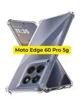 Capa TPU Para Mooto Edge 60 Pro 5G Case Silicone Anti Impacto Com Borda