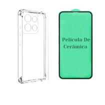 Capa TPU Transparente + Película Cerâmica Moto G15