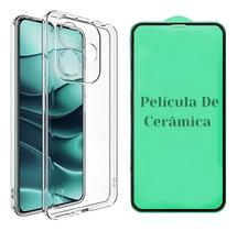 Capa Tpu Transparente + Película Cerâmica Redmi Note 14 5g