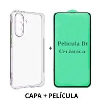 Capa TPU Transparente + Película para Samsung Galaxy A56 Capa TPU Transparente + Película para Samsung Galaxy A56