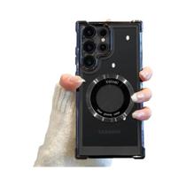 Capa Transparente À Prova De Choque Magsafe Electroplate Para Samsung Galaxy S24 Ultra S23 FE S22