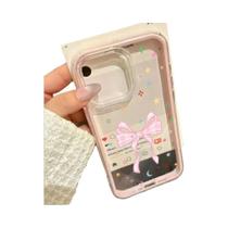 Capa Transparente Borboleta Floral Para iPhone 17 pro Max 11 12 13 14 15 16 Air Clear À Prova De