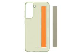 Capa Transparente com Alças para Samsung Galaxy S21 FE 5G - Verde Oliva
