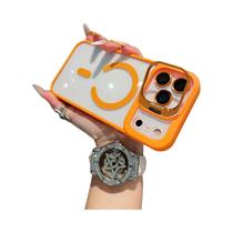 Capa Transparente Com Carregamento Sem Fio Para iPhone 17 pro Max 16 15 13 12 pro Max 14 Plus,