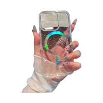 Capa Transparente Com Glitter Magsafe Para iPhone 16E 17 pro Max 15 14 13 12 Luzes Aurora Estrelas Capa Transparente Com Glitter Magsafe Para iPhone 16E 17 pro Max 15 14 13 12 Luzes Aurora Estrelas