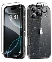 Capa Transparente com Glitter MIODIK para iPhone 16 Pro Max Capa Transparente com Glitter MIODIK para iPhone 16 Pro Max