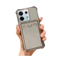 Capa Transparente Com Suporte Para Cartão Xiaomi Redmi Note 13 pro 12 11 10 12s 11s 10s 9 Mi 12T 13T Capa Transparente Com Suporte Para Cartão Xiaomi Redmi Note 13 pro 12 11 10 12s 11s 10s 9 Mi 12T 13T