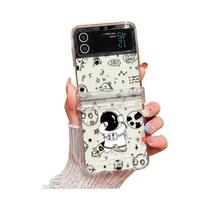 Capa Transparente De Astronauta Para Samsung Galaxy Z Flip 7 FE 6 5 4, Capa Dura À Prova De Choque