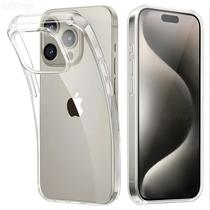 Capa Transparente De TPU Macio Para iPhone 16 15 11 12 13 14 pro Max XR XS Max 8 plus Capa Traseira