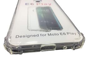 Capa Transparente e Película De Vidro Proteção de Moto E6 Play