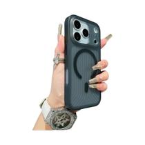 Capa Transparente Fosca Para iPhone 17 16 15 14 13 pro Max Com Padrão Corrugado E Carregamento Sem Capa Transparente Fosca Para iPhone 17 16 15 14 13 pro Max Com Padrão Corrugado E Carregamento Sem