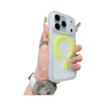 Capa Transparente Fosca Para iPhone 17 16 15 14 13 pro Max Com Padrão Corrugado E Compatível Com