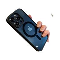 Capa Transparente Luxuosa Magsafe Para iPhone pro Max plus Air Com Carregamento Magnético Sem Fio