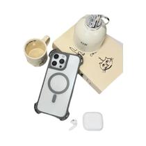 Capa Transparente Para iPhone 17 pro Max 15 12 13 16 pro Max Com Carregamento Sem Fio Magsafe Em TPU Capa Transparente Para iPhone 17 pro Max 15 12 13 16 pro Max Com Carregamento Sem Fio Magsafe Em TPU