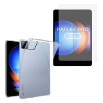 Capa Transparente Para Xiaomi Pad 6S Pro + Película Hidrogel Capa Transparente Para Xiaomi Pad 6S Pro + Película Hidrogel