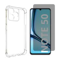 Capa Transparente + Pel. Gel Privativa Para Realme Note 50 Capa Transparente + Pel. Gel Privativa Para Realme Note 50