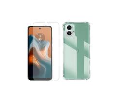 Capa Transparente + Pelicula 3D Compatível Para Moto G34