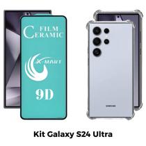 Capa Transparente + Película de Cerâmica para Samsung Galaxy S24 Ultra Capa Transparente + Película de Cerâmica para Samsung Galaxy S24 Ultra