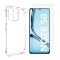 Capa Transparente + Película De Vidro 3D Para Realme Note 50